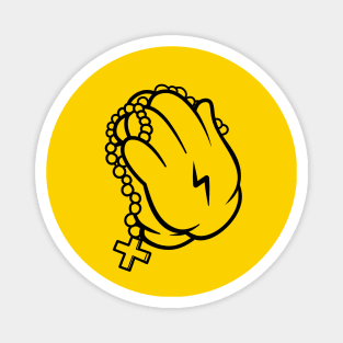 Dope praying hands illustration Magnet